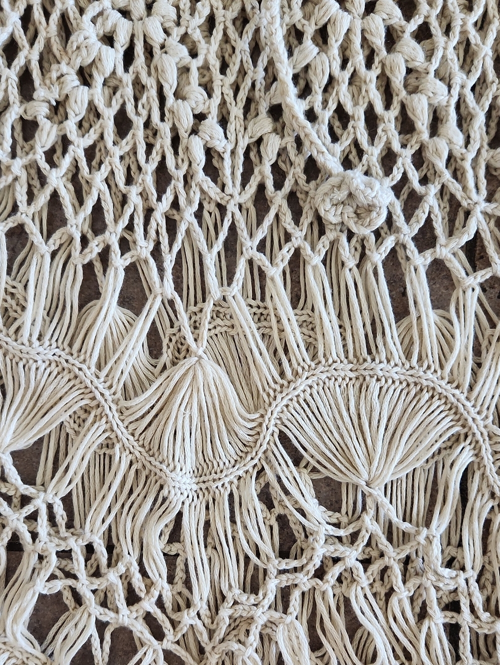 POL Light Tan Crochet Midi Skirt - Picture 4 of 8